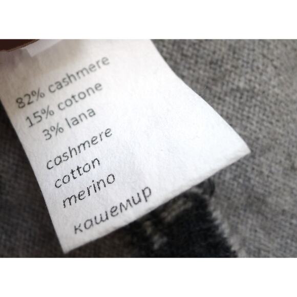 KANGRA Italy Recycled Cashmere Print Crewneck Sweater Farfetch YOOX 42 XS $518 - Picture 11 of 12